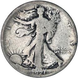 1921 Walking Liberty Half Dollar 90% Silver Good GD See Pics R954