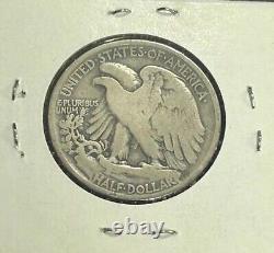 1921 Walking Liberty Half Dollar, Circulated, KEY DATE