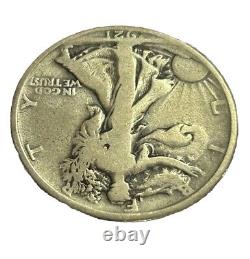 1921 Walking Liberty Half Dollar, Circulated, KEY DATE