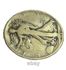 1921 Walking Liberty Half Dollar, Circulated, KEY DATE