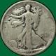 1921 Walking Liberty Half Dollar Very Good Vg Coin, Rim Bump #34164