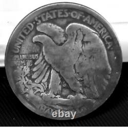 1921 Walking Liberty Silver Half Dollar Coin 50C Philadelphia-Key Full Date