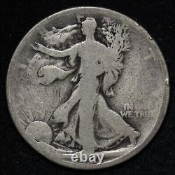 1921 Walking Liberty Silver Half Dollar VG E282 SMM