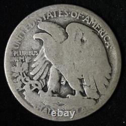 1921 Walking Liberty Silver Half Dollar VG E282 SMM