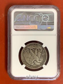 1921-d Walking Liberty Silver Half Dollar Ngc Vf 30