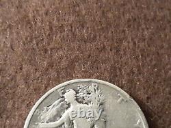 1921 d walking liberty half dollar vg