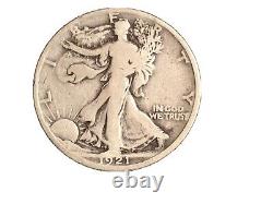 1921 liberty walking half dollar Looks Original We Dont Think Its Cleaned
