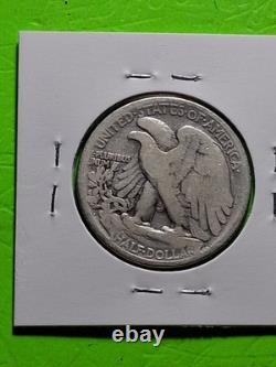1921-s Walking Liberty Half Dollar. Fine Condition. 548,000 Mintage. Rare Scarce
