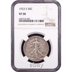 1923-S Walking Liberty Half (50c) NGC VF30