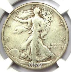 1923-S Walking Liberty Half Dollar 50C Certified NGC VF30 Rare Date