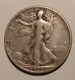 1923-s Walking Liberty Silver Half Dollar With Vf Original Surfaces
