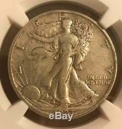 1923-s walking Liberty half dollar, scarce NGC VF35