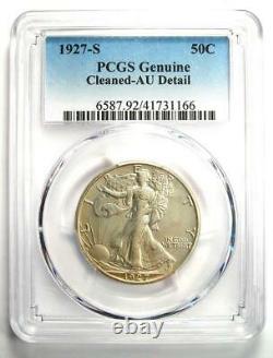1927-S Walking Liberty Half Dollar 50C PCGS AU Details Rare Date Coin