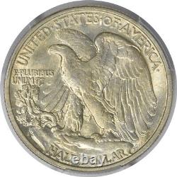 1927-S Walking Liberty Silver Half Dollar AU58 PCGS
