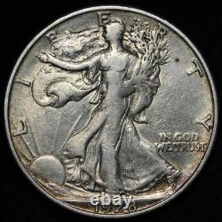 1928-S Walking Liberty Silver Half Dollar XF+ E353 WDTPA