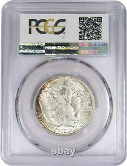 1929 D 50c Liberty Walking Silver Half Dollar US Coin AU 58 PCGS