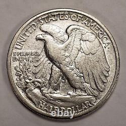 1929-D 50c Walking Liberty Silver Half Dollar AU Semi Key Date SKU-H2010