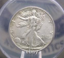 1929 D Walking Liberty Half Dollar 50c ANACS AU50 #854 About Unc ECC&C, Inc