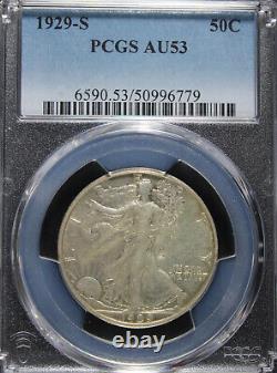 1929-S AU53 Walking Liberty Half Dollar, PCGS 50996779