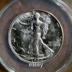 1929-S US Silver 50c Walking Liberty Half Dollar ANACS MS63 (+ extra photos)