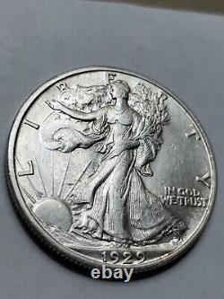 1929-S Walking Liberty Half Dollar KEY DATE AU #220