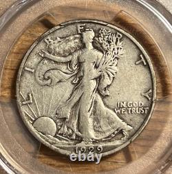 1929-S Walking Liberty Half Dollar PCGS VF25 Only 1,902,000 Minted