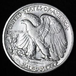 1929-S Walking Liberty Silver Half Dollar AU++ SUPER NICE! E237 GCER