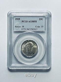 1929 Standing Liberty Quarter PCGS AU58FH