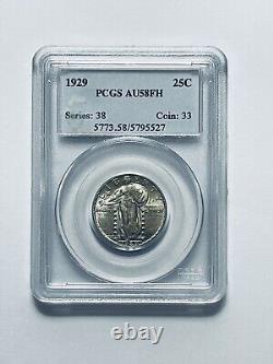 1929 Standing Liberty Quarter PCGS AU58FH