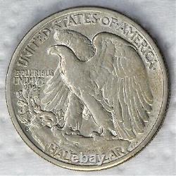 1929 d Walking Liberty half dollar, a beautiful original high grade condition