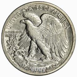 1929-s Walking Liberty Half Dollar Nice Bright White Au/bu About Uncirculated