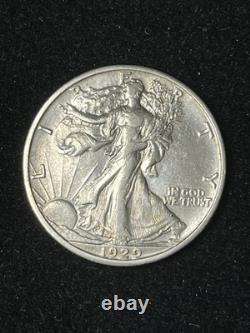 1929-s walking liberty half dollar Au Details