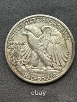 1933-S 50C Walking Liberty Silver Half Dollar XF+/AU #126 Key Date