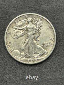 1933-S 50C Walking Liberty Silver Half Dollar XF+/AU #126 Key Date