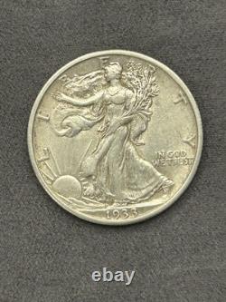 1933-S 50C Walking Liberty Silver Half Dollar XF+/AU #126 Key Date