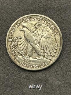 1933-S 50C Walking Liberty Silver Half Dollar XF+/AU #126 Key Date