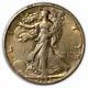 1933-s Walking Liberty Half Dollar Almost Uncirculated Au Coin #186