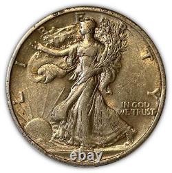 1933-S Walking Liberty Half Dollar Almost Uncirculated AU Coin #186