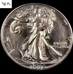 1933-S Walking Liberty Half Dollar Choice Almost Uncirculated AU 90% Silver
