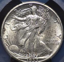 1933 S Walking Liberty Half Dollar Pcgs Au 58 Strong Strike And Shimmery Silver