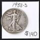 1933-s Walking Liberty Half Dollar Tougher Date Extra Fine Example Coin