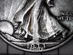1933-S Walking Liberty Half Dollar TOUGHER DATE Extra Fine Example Coin