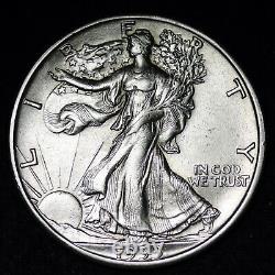 1933-S Walking Liberty Silver Half Dollar CHOICE AU++/UNC FREE P/H E282 QNHM