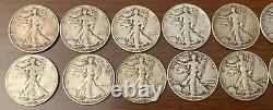 1934-1940-P/D/S-Lower mintage Dates-WALKING LIBERTY 90% Silver Half Dollar COINS