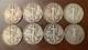 1934-1940-pre-wwii-denver/philadelphia 90% Silver Walking Half Dollars Lot (8)