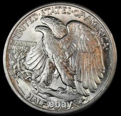 1934 50C Walking Liberty Half Dollar- choice unc/ free shipping- smh116