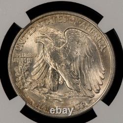 1934 50c Walking Liberty Silver Half Dollar Flashy PQ- NGC MS 64+ Plus B5673