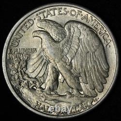 1934-D Walking Liberty Silver Half Dollar AU++ E381 TAZHM