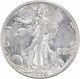 1934-d Walking Liberty Silver Half Dollar Au Uncertified #123