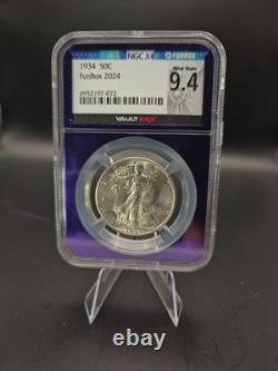 1934 NGC MS64 Walking Liberty Half Dollar 50c NGCX 9.4 Walker Silver Coin